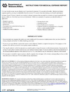 Printable Va Form 21p 8416