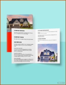 Real Estate Sales Brochure Template