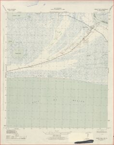 Sabine Lake Contour Map