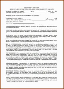 Sales Commission Contract Template Free