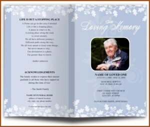 Secular Funeral Service Template