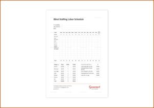 Staffing Schedule Template Excel