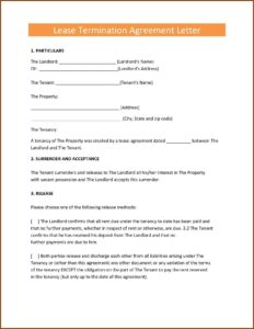 Surrender Commercial Lease Agreement Template