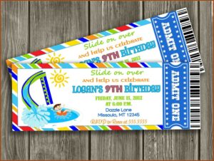 Swimming Party Invitation Template Free