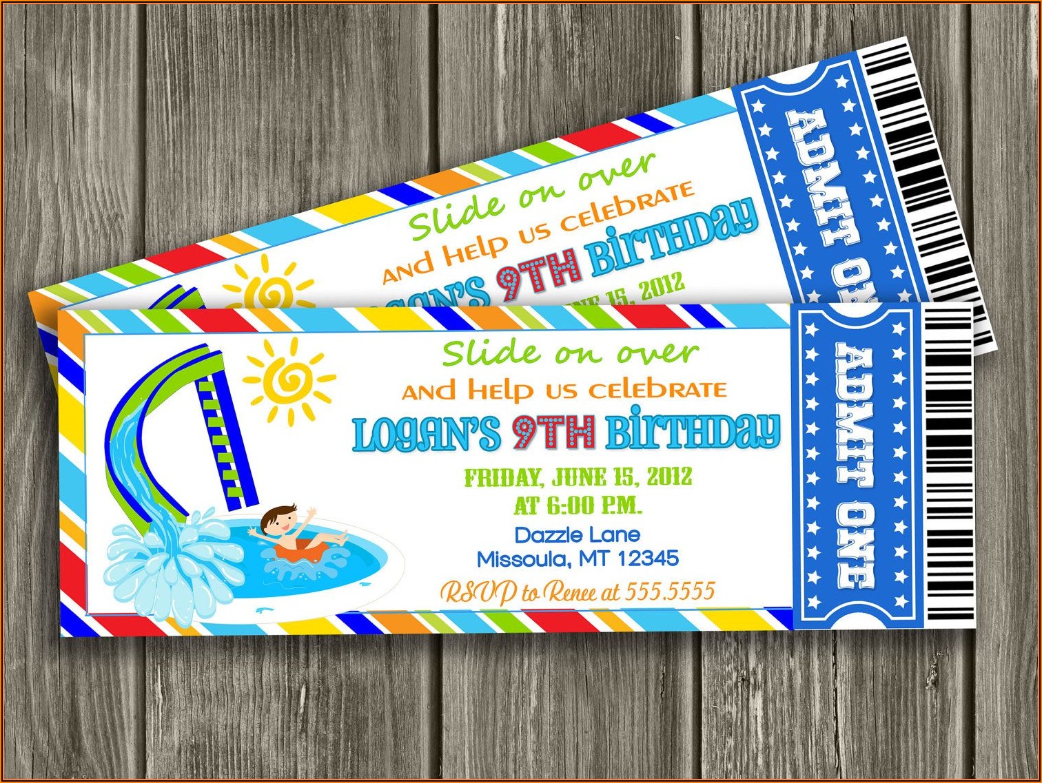 Swimming Party Invitation Template Free