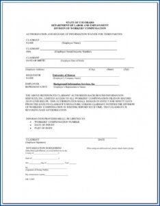 Texas Workers Comp Waiver Form