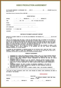 Videography Contract Template