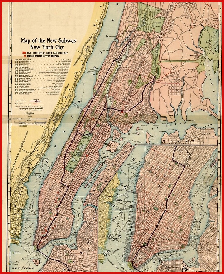 Vintage Nyc Subway Map