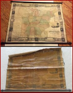 Vintage School Maps For Sale