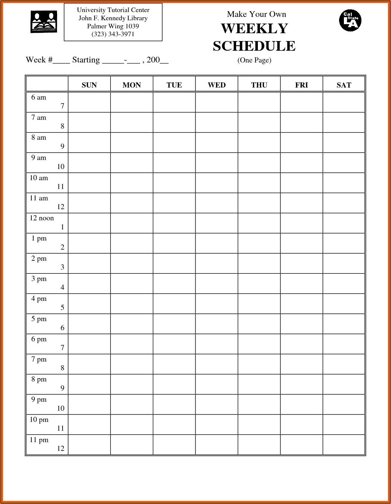 Work Schedule Template Excel Weekly