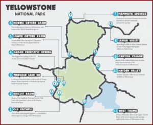 Yellowstone National Park Upper Loop Map