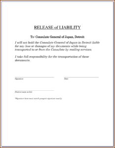 Yoga Waiver Template Canada