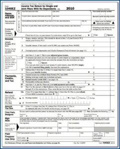 2014 Tax Form 1040 Ez