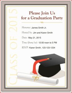 2019 Graduation Return Address Labels Templates Free