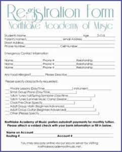 5k Registration Form Template Free