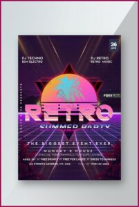 80's Party Invitation Templates Free