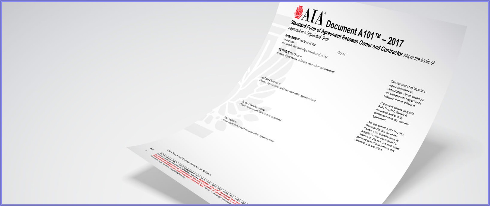 Aia Contract Forms Online