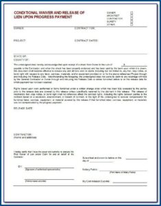 Aia Contractor Lien Release Form