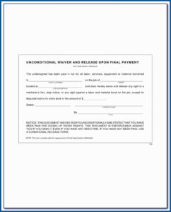 Aia Lien Waiver Form