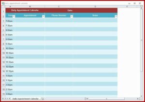 Appointment Scheduling Template Free