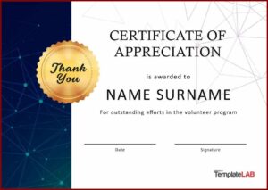 Appreciation Award Templates Free