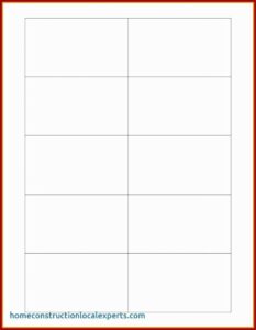 Avery Labels 10 Per Page Template