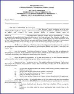 Az Promissory Note Form