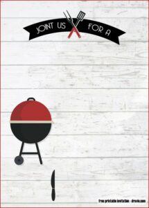 Bbq Invitation Template Word