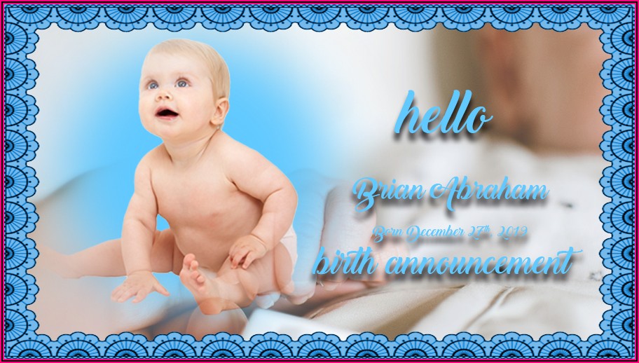Birth Announcement Template Free Download