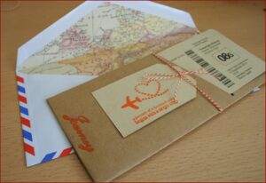 Boarding Pass Save The Date Template Download