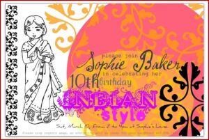 Bollywood Theme Party Invitation Template