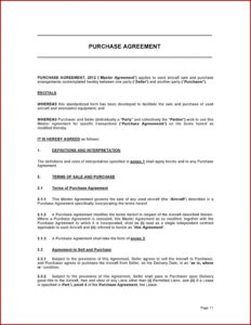 Business Sale Agreement Template Free Download South Africa
