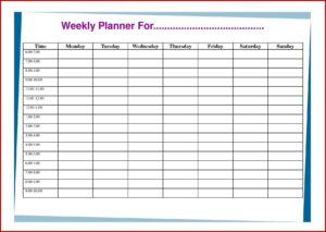 Calendar Planner Template Free