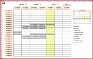 Calendar Scheduling Template