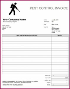Carpentry Invoice Template Free