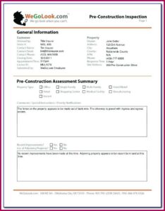 Cctv Inspection Report Template