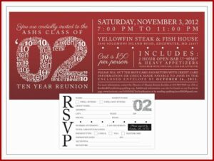 Class Reunion Invitation Template Free