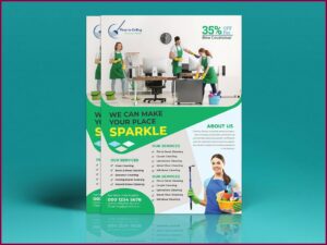 Commercial Cleaning Brochure Templates