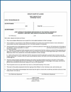 Divorce Paperwork In Illinois