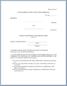 Divorce Petition Form Harris County