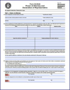Durable Financial Power Of Attorney Form Massachusetts