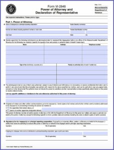 Durable Power Of Attorney Form Ma