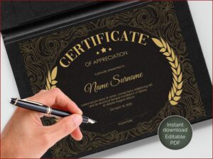 Editable Appreciation Award Templates