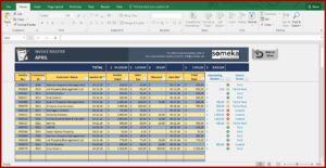 Excel Template For Tracking Invoices