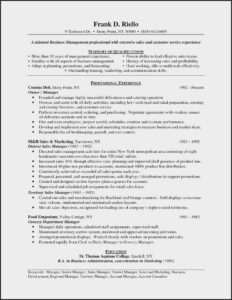 Executive Resume Template 2019 Free