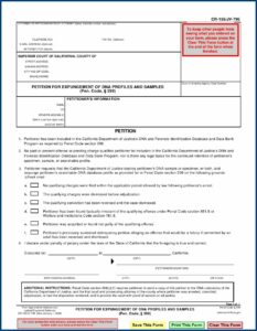 Felony Expungement Forms California