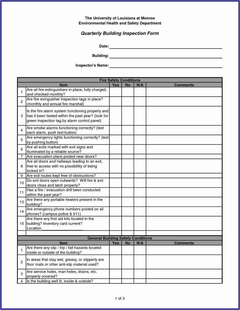 Fillable Citizens 4 Point Inspection Form