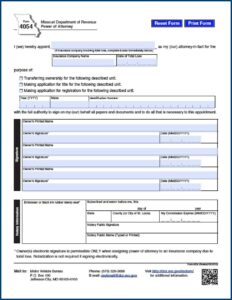 Financial Power Of Attorney Form For Missouri
