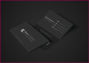 Folded Business Card Template Photoshop