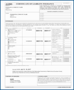 Free Acord Form 25 Fillable